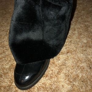 Almost thigh high boots